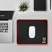 iXCC Gaming Mouse Pad/Mat with Smooth Silk Surface Stitched Edges, 13 × 10.2 × 0.2 Inches - Black with Red Edges