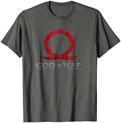 Mens God of War Stacked Textured Logo T-Shirt 3XL Asphalt