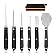 OWUDE Professional Pumpkin Carving Kit, 11 Pieces Heavy Duty Stainless Steel Carving Tools for Halloween with Carrying Case and 10 Pcs Carving Templates-Black