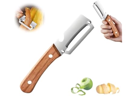 Multi-Functional Vegetable Peeler for Kitchen, with Ergonomic Non-Slip Handle, Good Sturdy, 2 in 1 Fruit Peeler and Bottle Opener, best for…