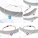 Tarsus Handmade Evil Eyes Bracelet Adjustable Ojo Turco Kabbalah Red String Amulet Nazar Bracelets for Family Bestfriend Women Men 6 Pcs