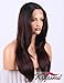 K'ryssma Burgundy Wig with Dark Root Synthetic Wigs for Women Long Straight Natural Looking Dark Red Wig with Side Part