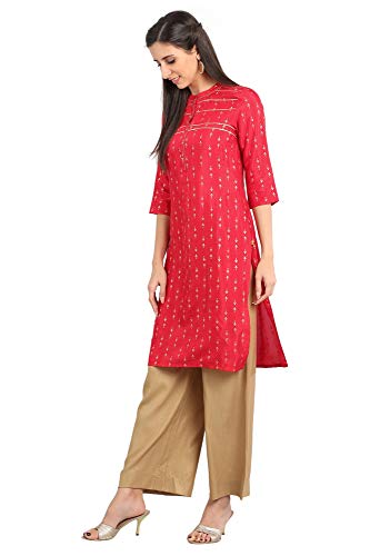 Aurelia-Womens-Silk-Straight-Kurta
