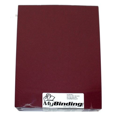 Maroon Linen 8.5" x 11" Letter Size Covers - 100pk MyBinding MYLC8.5X11MR Maroon