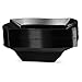 WAVEWARE PLASTIC PARTY DISPOSABLE BOWLS | 12 Ounce Black Hard Square Wedding Soup Bowls, 20 Ct | Elegant & Fancy Heavy Duty Hard Party Supplies Plates for all Holidays & Occasions