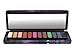 BYS Cosmic Eyeshadow Palette Tin with Mirror & Applicator 12 Shades Shimmer Unicorn Bold Bright Neon Galaxy
