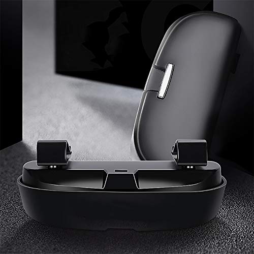 HOLDCY Car Glasses Holder Sun Visor Clip - Eye Sunglasses Storage Holder Box - Automotive Accessories ABS 1Pcs Apply to All Car Models (Black)