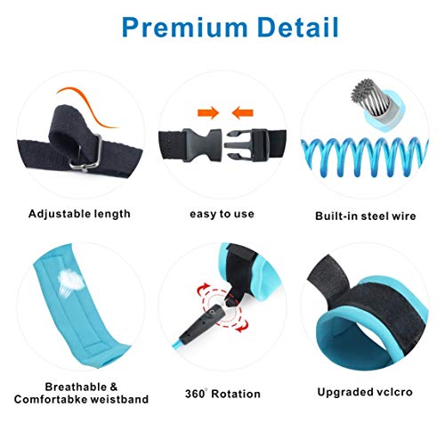 image for Idefair Kids Leash and Wrist Link Set, Toddler Anti Lost Safety Harnes