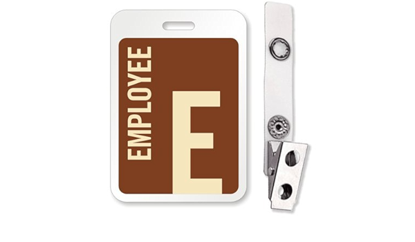 Amazon Com Employee Id Badge 2 125 X 3 Identification Badges Office Products