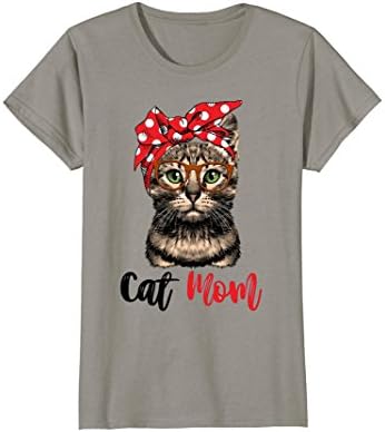 Womens Cat mom wearing bandana with the stylish leopard print scar