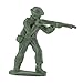Fun Express Classic Green Army Men Toys - Bulk set of 100 Soldiers, Variety of Poses and Free Standing Base - Green