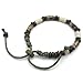 KONOV Mens Womens Ceramic Rope Bracelet, Tribal, Fit 7-9 inch Adjustable, Green Brown