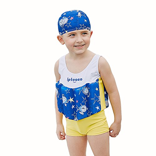 Kingswell Float Suit Toddler Swimsuit Kids Swim Training Aid Bathing Vest Suit with Removable Buoyancy Float for Toddler Boys