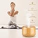 Prome 500ml Essential Oil Diffuser Wood Grain Ultrasonic Aromatherapy Oil Diffuser with Adjustable Mist Mode Waterless Auto Shut-Off Humidifier and 4 Timer Settings for Bedroom Office,14 Color Lights