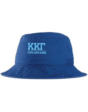 Women’s Kappa Kappa Gamma Sorority Greek Letter Bucket Hat in Royal Blue