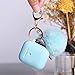 OULUOQI for Airpod Case -Slicone Cute for Airpods Case Cover with Pom Pom Keychain Compatible with Apple Airpods 2 &1 (Front LED Visible)