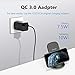 Yootech Wireless Charger, 10W Max Qi-Certified Wireless Charging Stand with Quick Adapter,Compatible with iPhone 12/12 Pro/12 Mini/12 Pro Max/SE 2020/11 Pro Max, Galaxy S21/S20/Note 10 Plus/S10/S9