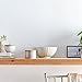 Amazon Brand – Stone & Beam Modern Stoneware Decorative Bowl Decor, 4.9 Inch Height, Beige