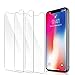 iPhone X Screen Protector,iPhone XS Screen Protector, 3-Pack Novo Icon Tempered Glass Screen Protector 3D Touch Crystal Clear Screen Protector Glass Film for iPhone X/XS