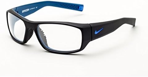 Designer Radiation Leaded Protective Eyewear in Full Rim Plastic Frame - Brazen - Black Blue - 60-16-135