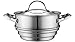 Cooks Standard Multi-Ply Clad Stainless Steel Universal Steamer Insert with Lid, Fits 6.25, 7, and 8-Inch Cookware
