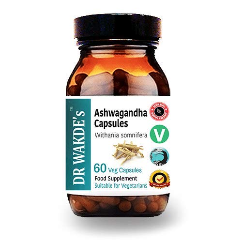 DR WAKDE’S Organic Ashwagandha Capsules (Withania somnifera), 60 Veg Caps, Plant-Based Supplement, Made in UK, Vegan, All Natural
