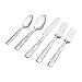 International Silver 5108515 Checkered Frost Stainless Steel Flatware, 20-Piece Set, Service for 4