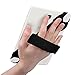 Universal Tablet Hand Strap Holder, Fintie 360 Degrees Swivel PU Leather Handle Grip with Elastic Belt Secure Portable for iPad Mini and All 7-8 Inch Tablets, Black