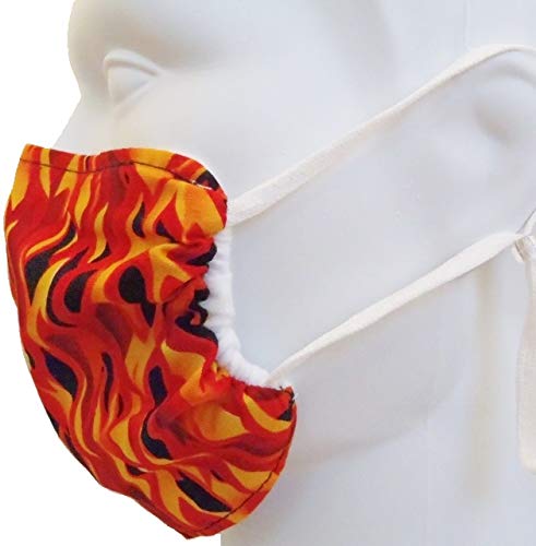 Breathe Healthy Face Mask (Child Size) Kids Allergy and Pollen Mask/Flu Mask - (Flames Design)