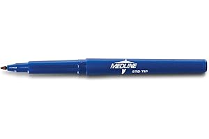 Medline DYNJSM02 Regular Tip Surgical Skin Markers with Ruler and Labels, Sterile (Pack of 50)