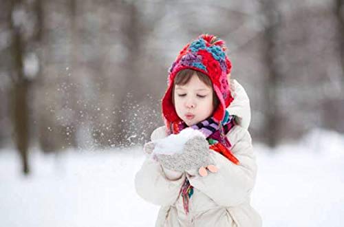 Unisex Kids Glove,Wool Knitted Convertible Flip Top Gloves Mittens with Mitten Cover Winter Warm Half Finger (Grey)