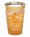 Gold Plastic Clear Cups ~12 oz. 50 Pack ~ Disposable Party Cups with Gold Rim ~ Fancy Wedding Tumblers ~ Elegant Party Supplies & Decorations ~ Gold Rimmed Cups