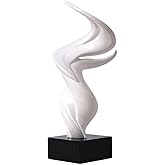 HAUCOZE Modern Sculpture Decor Abstract Statue Figurine Home Decoration Gifts Table Centerpiece Crafts Polyresin Arts 16.0 inch