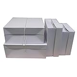 Square Hat Box in white color
