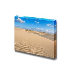 Canvas Prints Wall Art - Beautiful Scenery/Landscape Waves on Sand Dunes in The Desert | Modern Wall Decor/Home Decoration Stretched Gallery Canvas Wrap Giclee Print & Ready to Hang - 12" x 18"