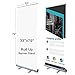 T-Sign 33 x 79 Inches Retractable Roll Up Banner Stand with Traveling Bag for Trade Show Display Wall Exhibition