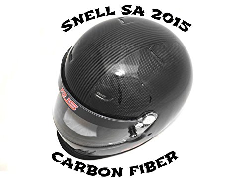 RJS RACING PRO RACING HELMET CARBON FIBER FULL FACED SNELL 2015 RATED ADULT 2X - Thumbnail 3