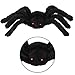 Jovitec 4 Pack Black Hairy Spiders Giant Spider Huge Spider Fake Hairy Spider Toys for Halloween Parties Haunted House Decorations, 12 Inches