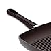 Scanpan Classic 10-1/2-inch Nonstick Square Grill Pan - Compatible with Gas and Electric Stovetops, Metal Utensil Safe, Oven Safe to 500°F, Dishwasher Safe, Black