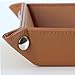 Bella Busta-Personalize 3 Years as Husband and Wife Theme-Traditional 3th Anniversary Keepsake -Engraved Leather Tray Valet (Rawhide)
