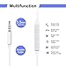 Headphones,4Pack Stereo Sound Earbuds,in-Ear Earphones with Microphone and Remote Control for iPhone 6/6 Plus,6s/6s Plus,iPhone SE 5s 5c,Galaxy and More Android Smartphones with 3.5mm Port(White)thumb 1