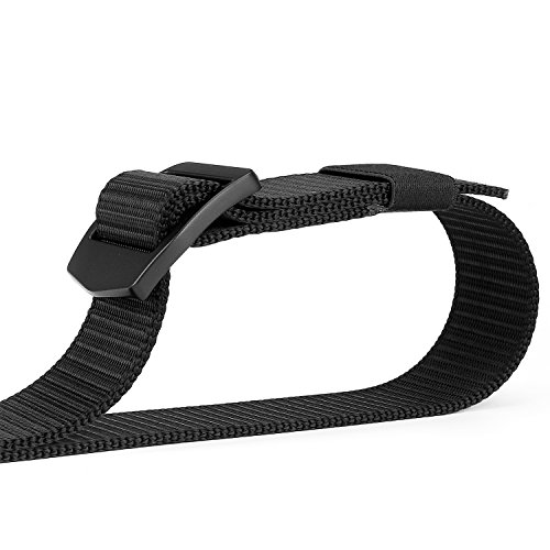 WERFORU Nylon Belts for Men 1.5 Inches Wide Outdoor Military Tactical Web Belt Breathable Soft and Durable Webbing Waist Belt with Black Metal Buckle (Pants Size Below 42\
