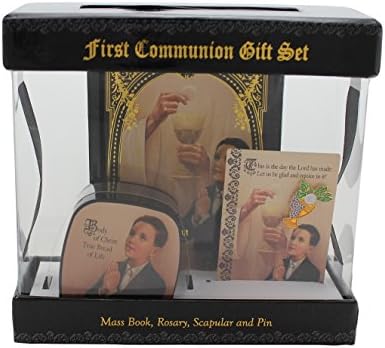 Sangre de Cristo (English Text) First Communion Gift Set - Boy