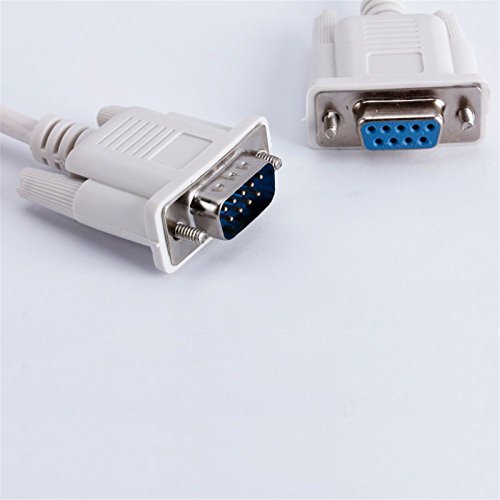 Allytech(TM) New Serial RS232 4.3Ft 1.3M Male to Female DB9 9 Pin Extension Serial Cable for Computer PC