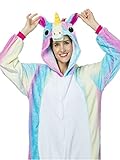 Adult Onesie Unicorn Pajamas for Women Kigurumi Animal Cosplay Halloween Costume, Rainbow Unicorn 2, S For Height 59