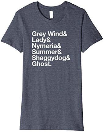 Womens Dire Wolf Name PREMIUM Shirt XL Heather Blue