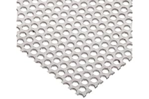Online Metal Supply 0.048'', 0.140'' Hole, 10'' x 20'', 316 Stainless Steel Perforated Sheet