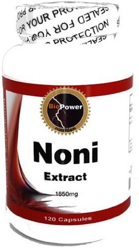 Noni Extract # 120 Capsules - Morinda Citrifolia 1650 Mg by BioPower Nutrition by BioPower