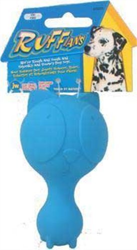 JW Pet Company Ruffians Dog Toy, Cat, Small, Colors Vary