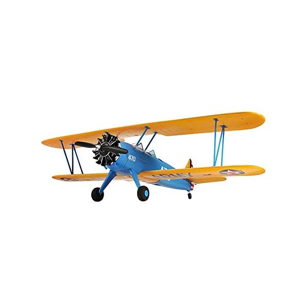 MAATCHH Fernbedienung Flugzeug PT-17 Biplane 1200mm Spannweite EPO RC Flugzeug KIT/Scaled PNP Festflügelflugzeug…